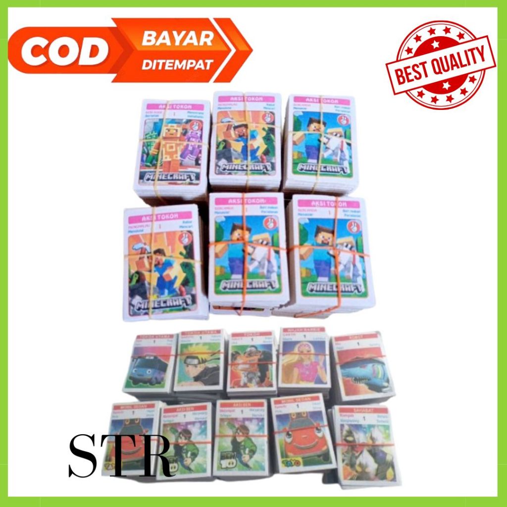 [stromapabelliubayer] Kartu gepokan kwartet jadul viral / 1 ikat kwartet mainan jadul isi 320 pcs / 