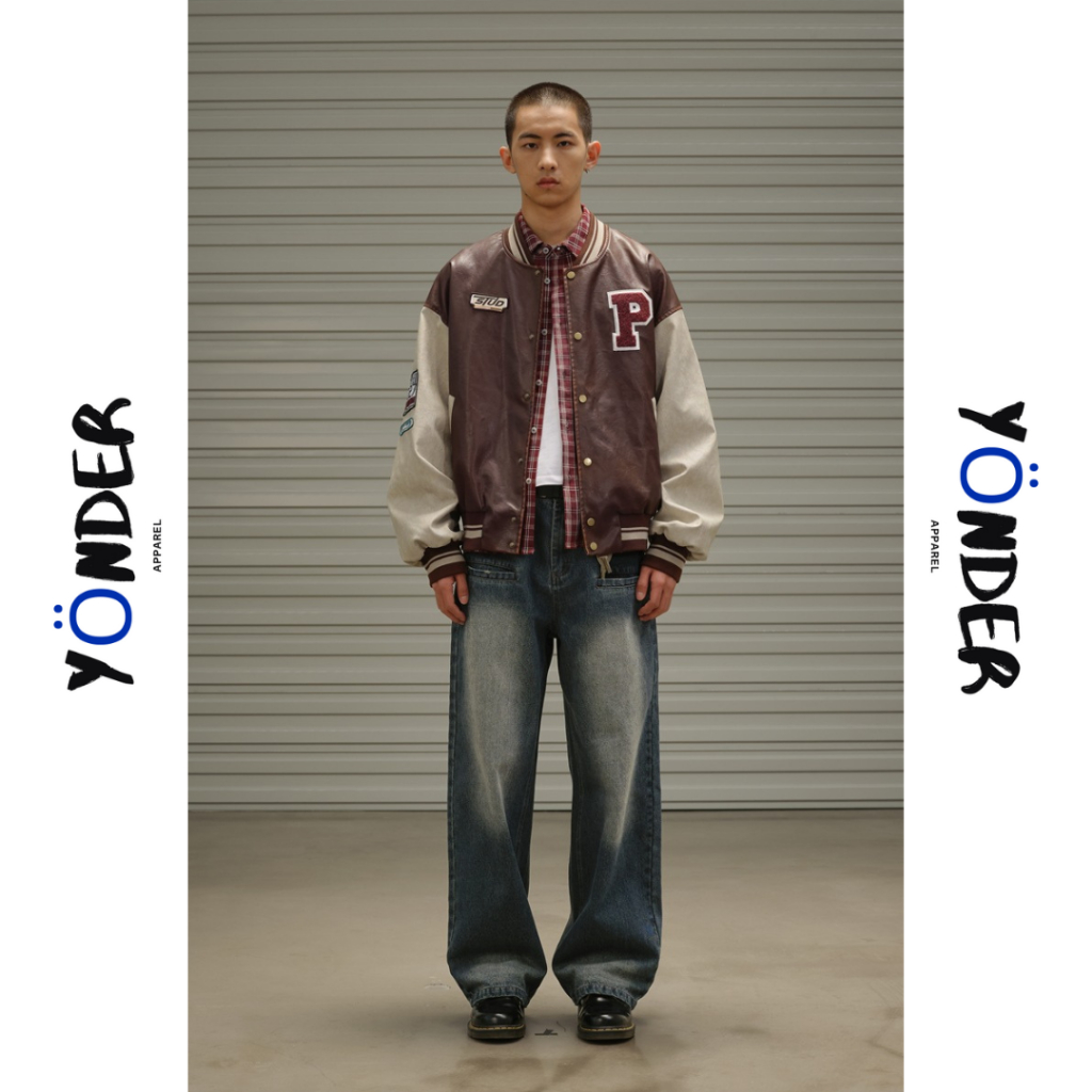 YONDER | JAE Varsity Jacket - jaket varsity pria jaket varsity wanita jaket kulit pria jaket kulit w