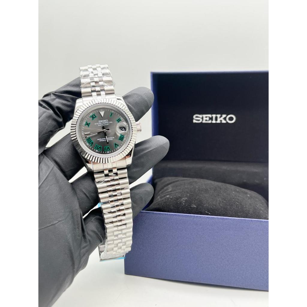 Seiko Mod Datejust Wimbledon Roman NH35