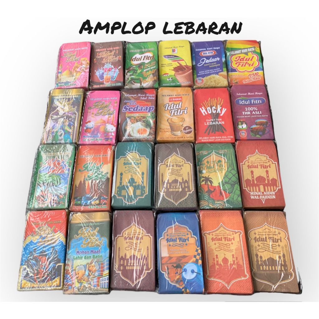 

Amplop Lebaran Angpao Lebaran Viral Karakter Kartun Dan Mesjid 1 Pack Isi 100