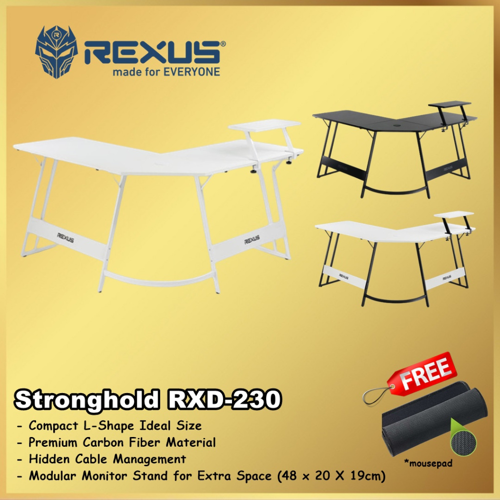 Rexus Stronghold RXD-230 Gaming Desk Meja Kantor Gaming RXD230