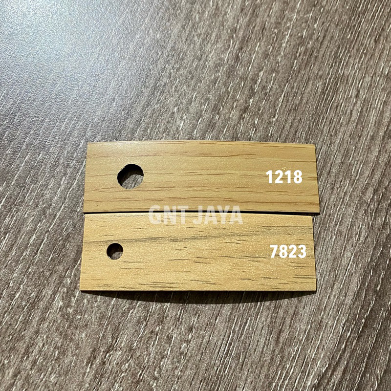 Edging hpl merk carta taco 22mm- 2cm || 42mm-4cm kode 1218 7823 tebal 1mm motif urat serat kayu hpl