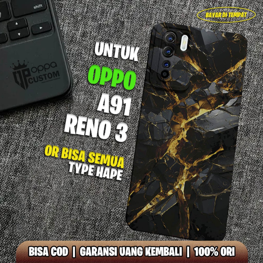 Case Oppo Reno 3 / Oppo A91 - Casing Oppo Reno 3 / Oppo A91 - ( ABSTRACK ) - Case Hp - Casing Hp - S