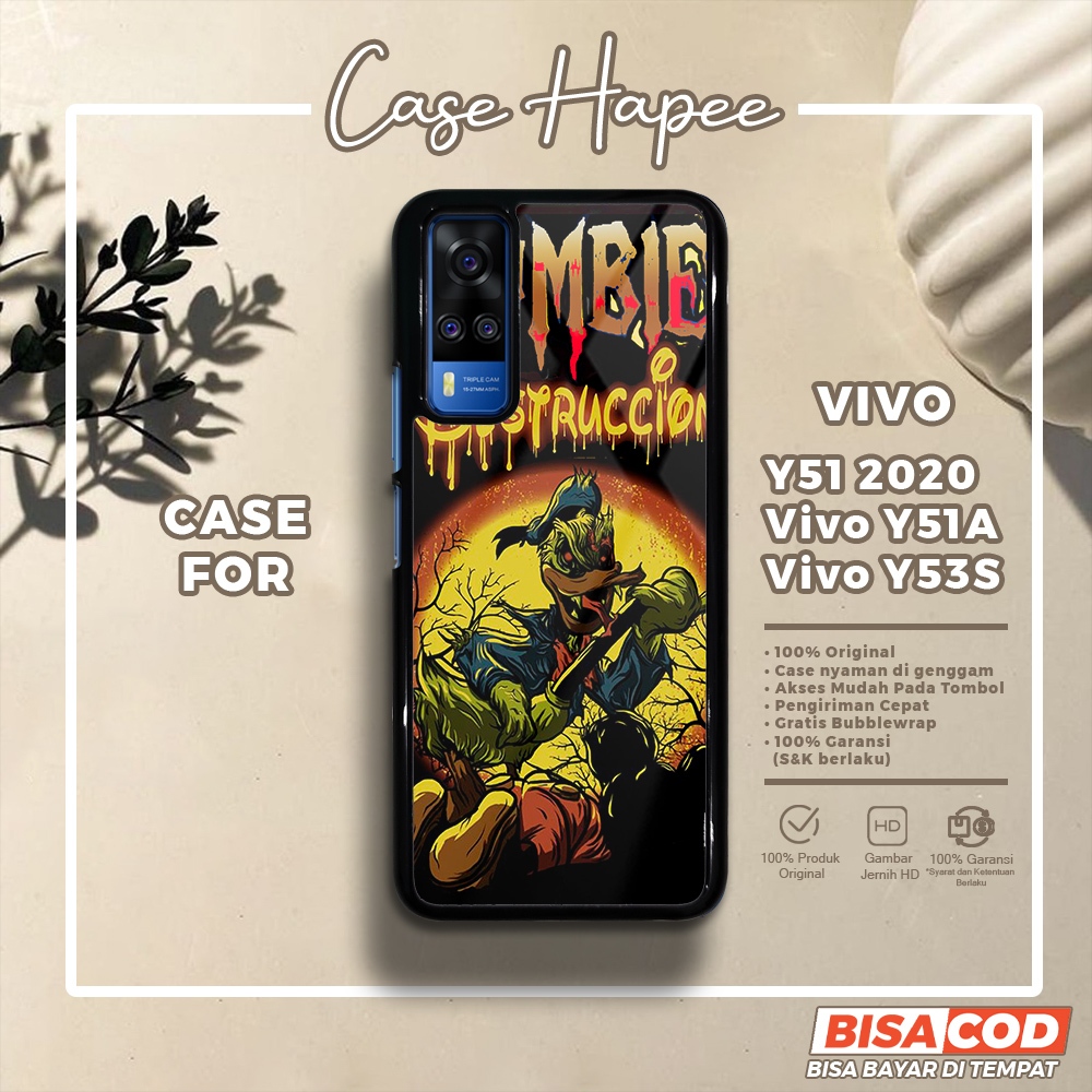 Case Vivo Y51 2020 Y51A Y53S Casing Vivo Y51 2020 Y51A Y53S [ZOMB] Casehapee Case Glossy Case Aesthe
