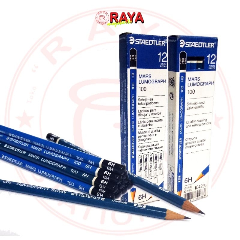 

Pensil Staedtler 100 - 6H Mars Lumograph