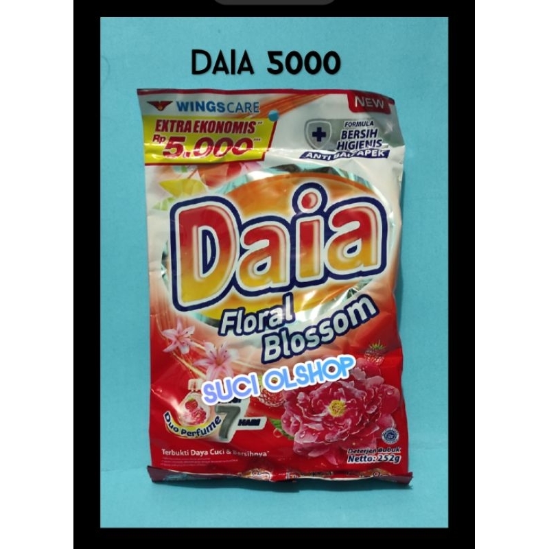 DAIA 5000 DETERJEN BUBUK DAIA 5000an 240 gr