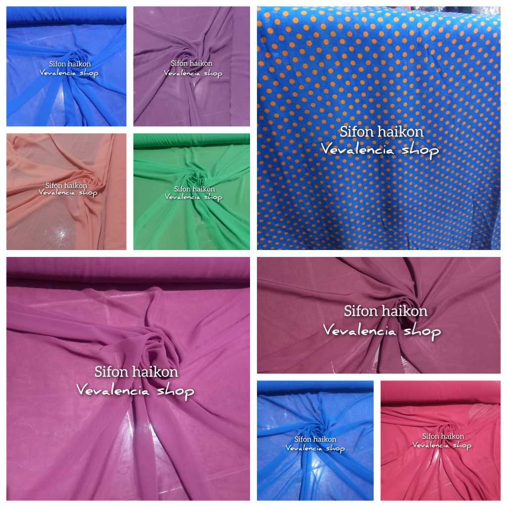 Kain Sifon hycon/kain sifon murah