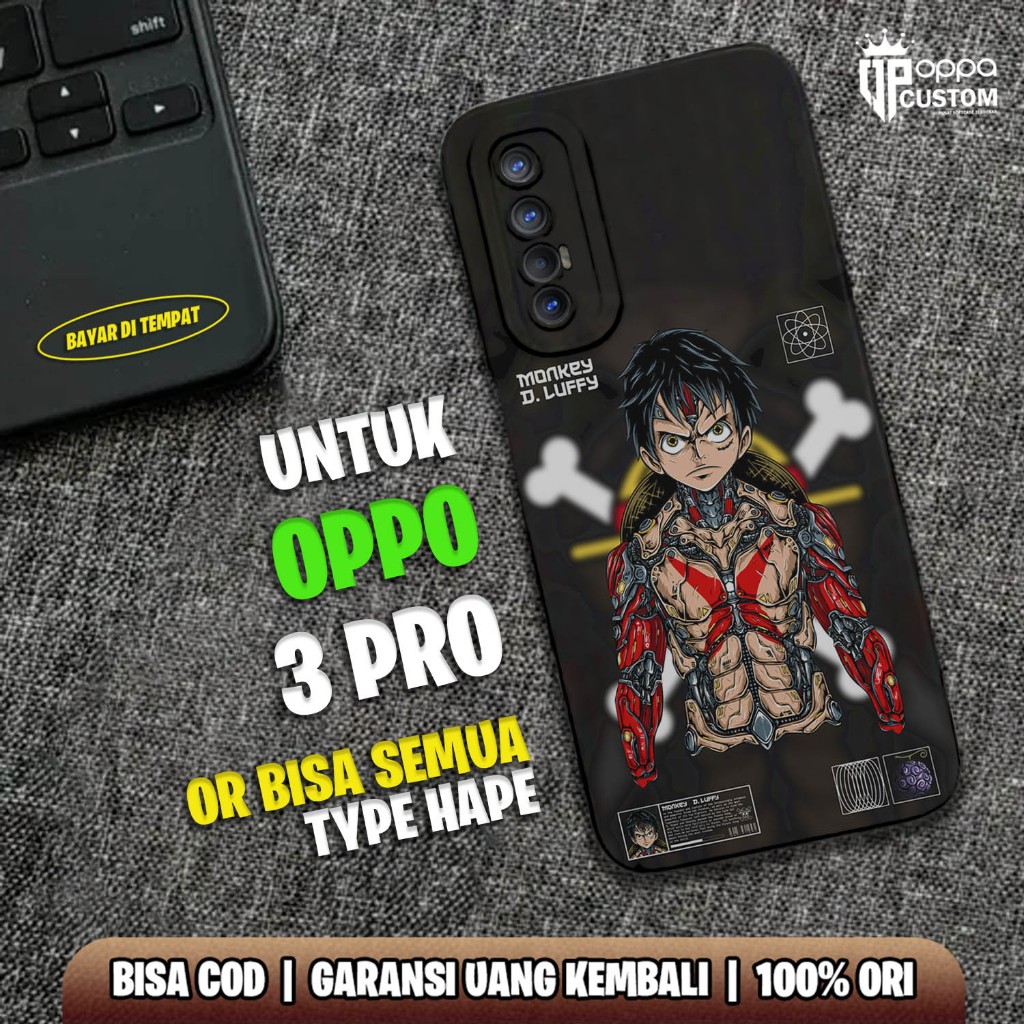 Case OPPO RENO 3 PRO TERBARU - Casing OPPO RENO 3 PRO TERBARU [ ANIME ONE PIECE ] Silikon OPPO - Cas