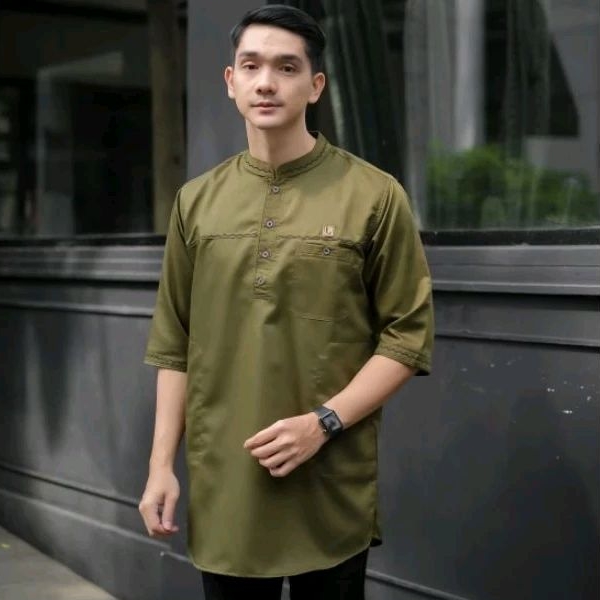 Baju Muslim Pria Koko Gamis Kurta Pakistan Trendy Premium Original Bahan Adem