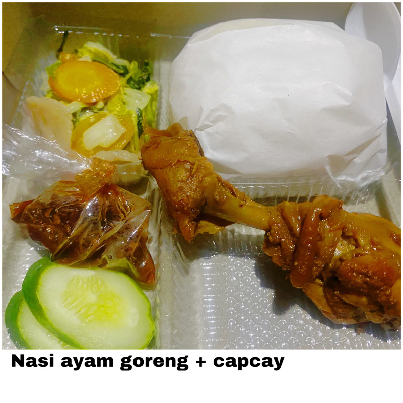 paket nasi box ayam goreng