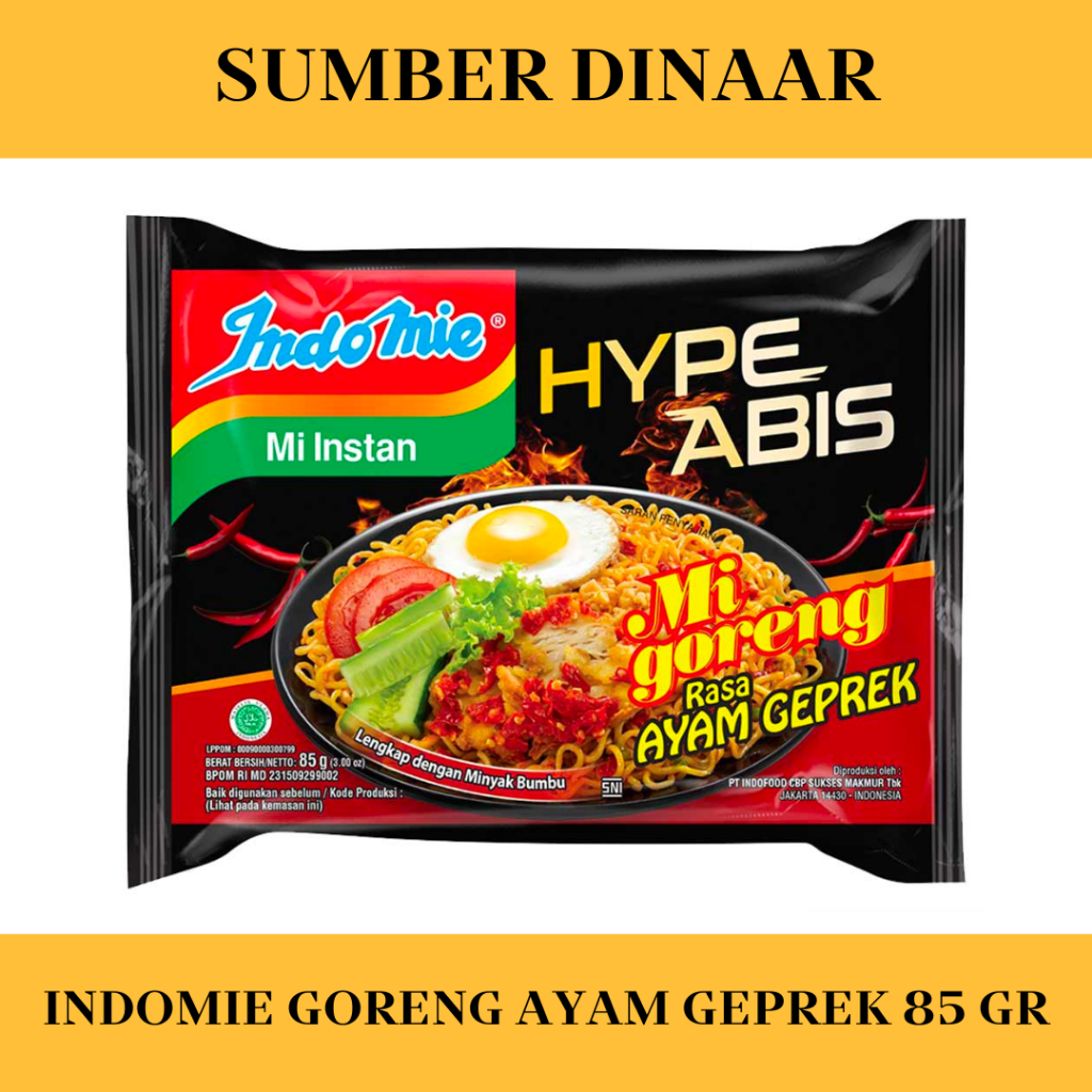

Indomie Goreng Ayam Geprek 85G Indomie Mi Instant