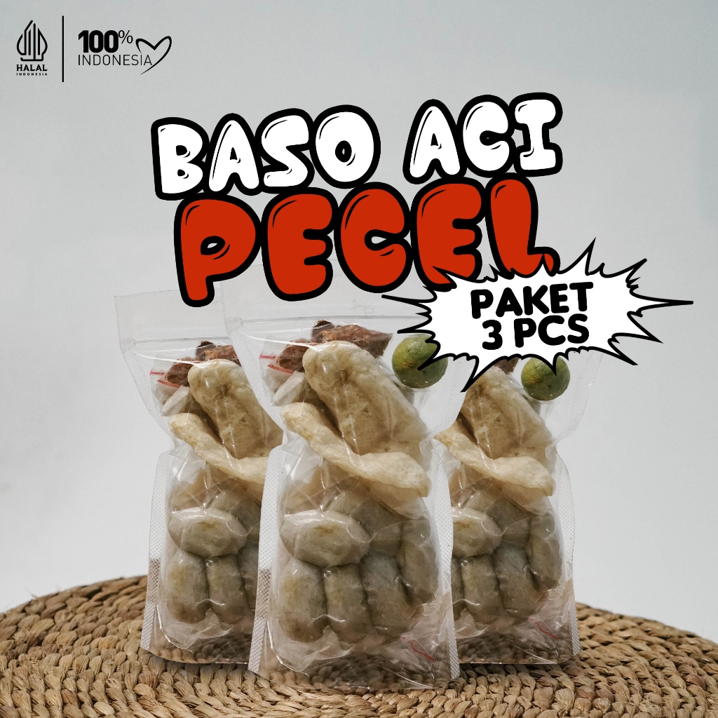 

Paket bundling baso aci kuah instan isi bumbu cikruh murah - (BASO ACI OCI PECEL 3 PCS)