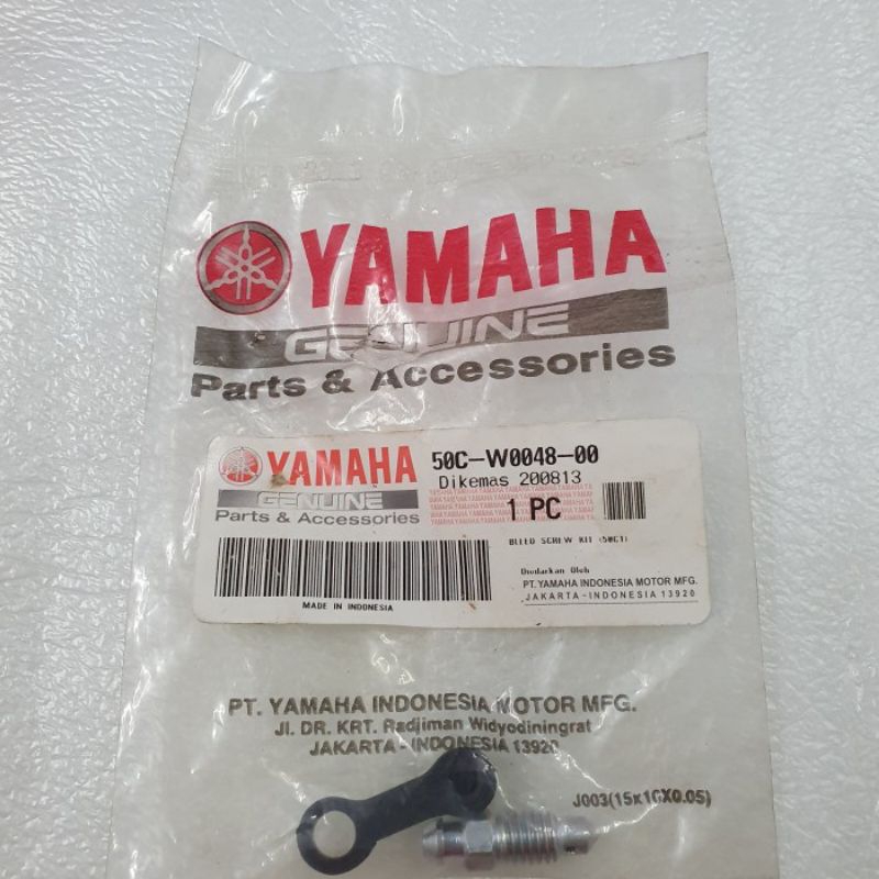 BAUT NEPEL BUANG ANGIN KALIPER BELAKANG ORIGINAL YAMAHA JUPITER MX 135 NEW (50C1) / 50C-W0048-00
