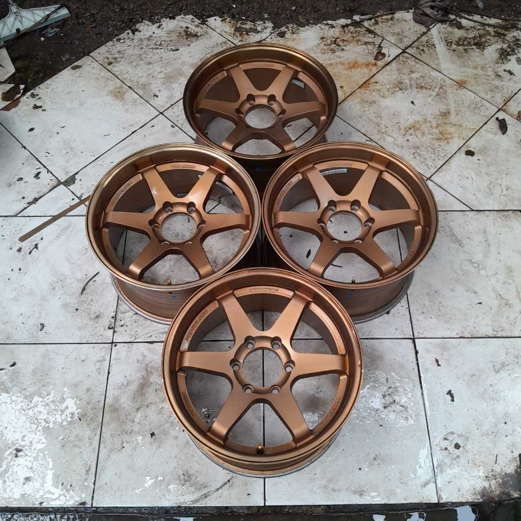 Velg TE37 R18 X9,5 6X139,7 ET20 BRONZE cocok pajero Dkk