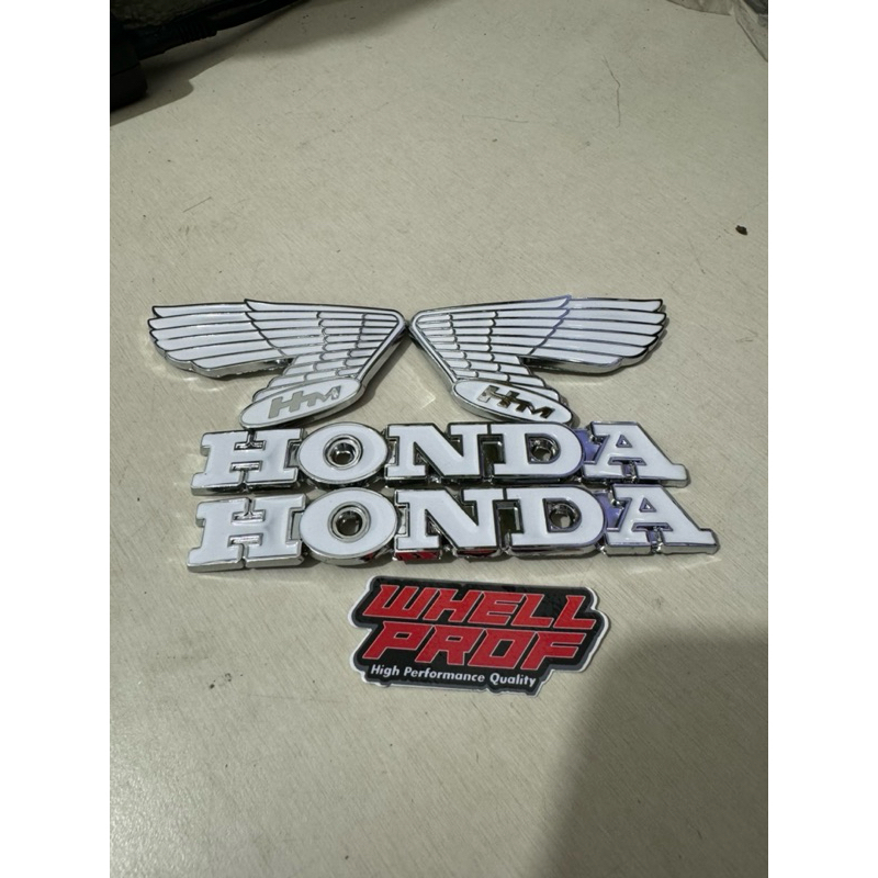 Logo Sayap Emblem Honda Cb100 Cb125 Cb Glatik Import Taiwan Detail Original