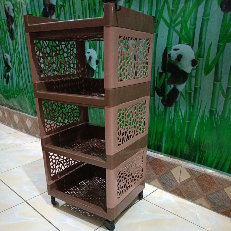 rak plastik susun4/rak buku/rak serbaguna murah/rak kosmetik