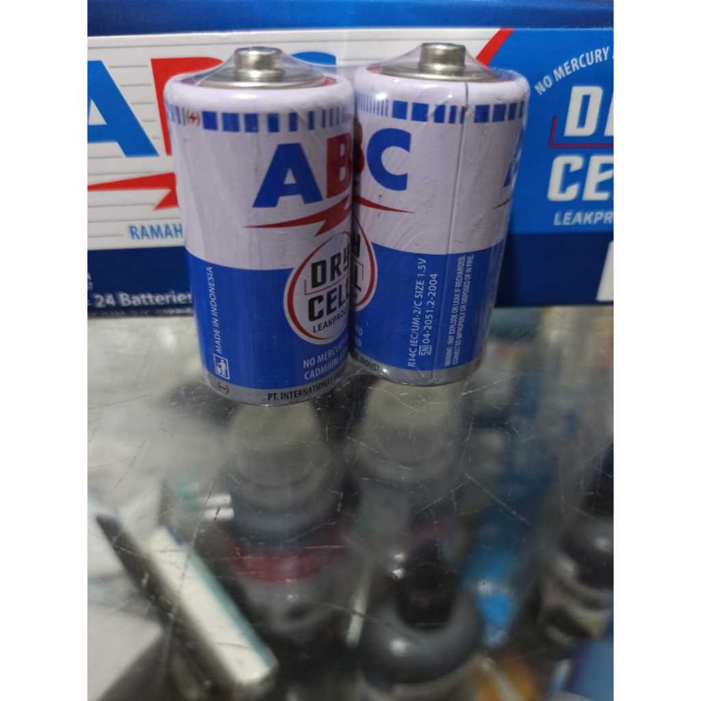[1 PCS] BATERAI ABC BIRU TANGGUNG R14 SIZE C