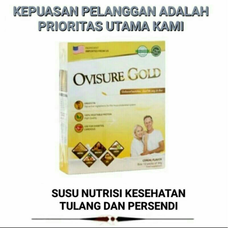 Original OVISURE GOLD susu multi vitamin untuk kesehatan tulang dan persendian terbaik halal dan aman