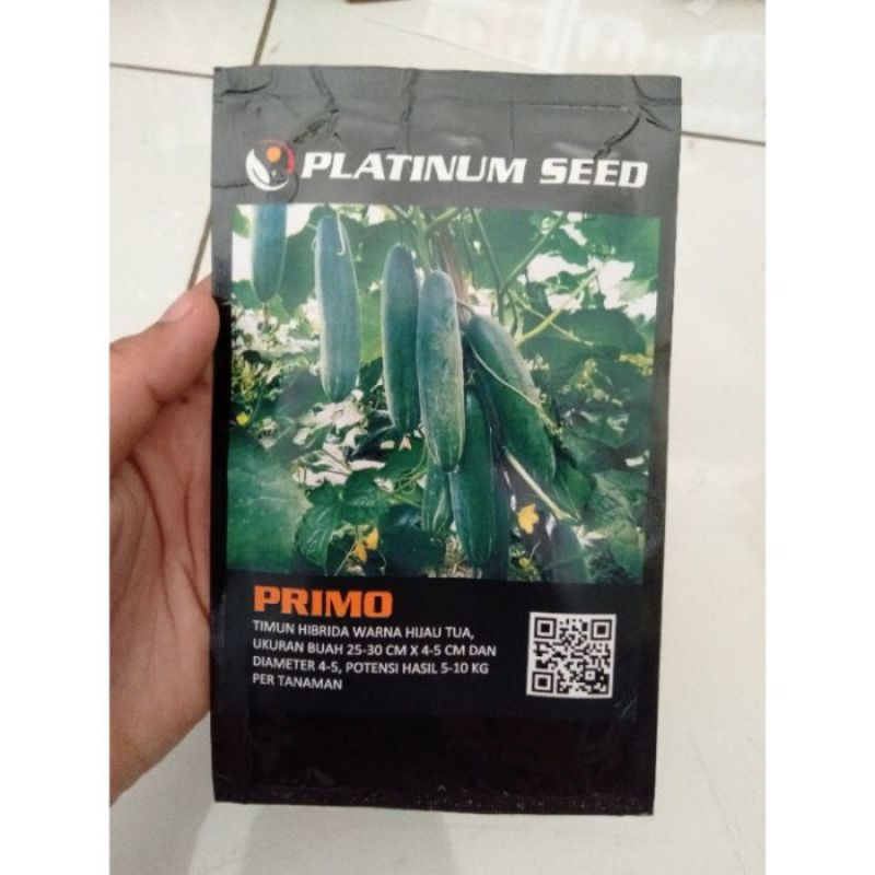 Benih Bibit Timun Hijau Primo F1 Isi 20 gram (Tidak Pahit, Merambat Mudah, Tahan Virus) Kadaluarsa. 