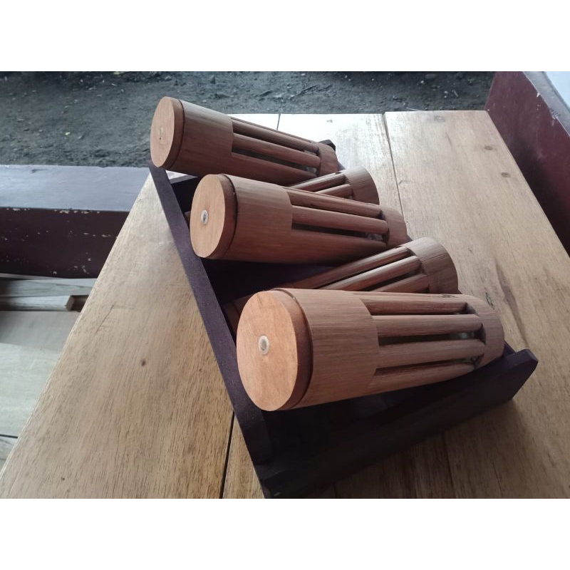 kandang jangkrik aduan bambu 5 slot / bumbung jangkrik / kandang jangkrik balap