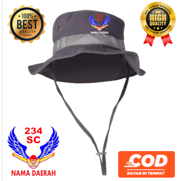 topi gunung topi rimba 234 sc custom nama daerah premium viralclothing