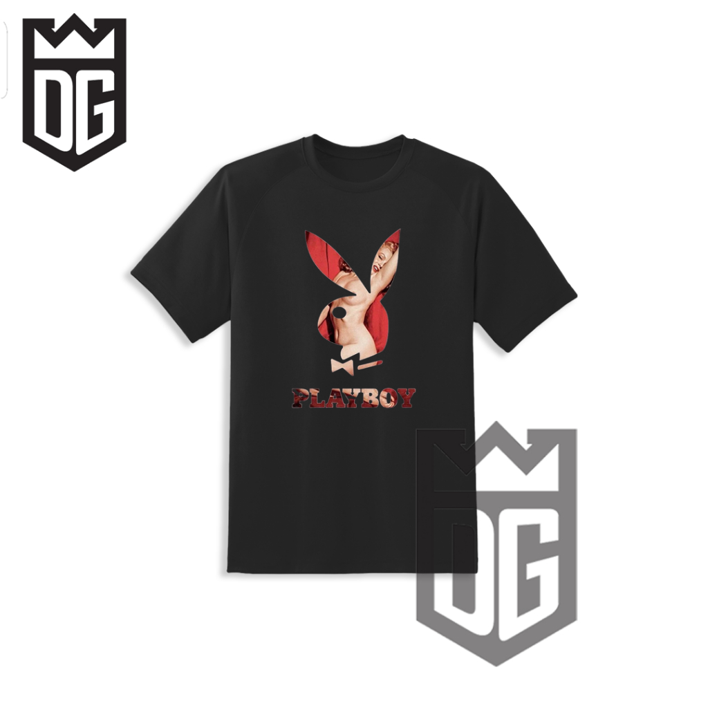 DG Clothe T shirt Baju Kaos Polos Kata - Kata Play Boy Cocok Untuk Pria Dan Wanita