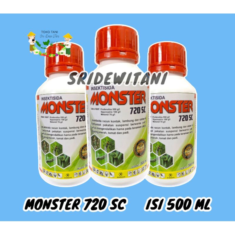 INSEKTISIDA MONSTER 720SC ISI 500 ML pembasmi hama hama semua tanaman Ammate