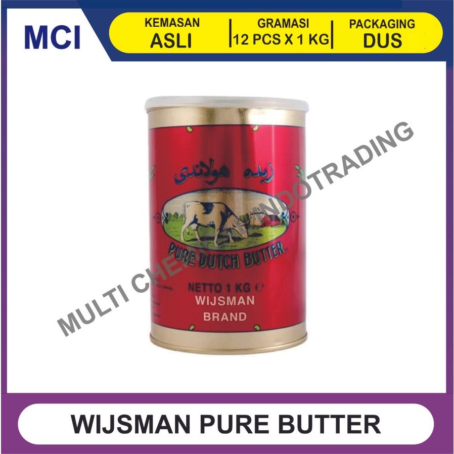 

WIJSMAN SALTED BUTTER MENTEGA KALENG 1 KG - 1 DUS 12 PCS / WISMAN