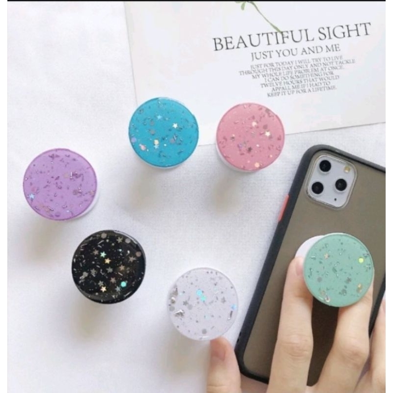 Pop Socket Glitter Bling Bling Diamond