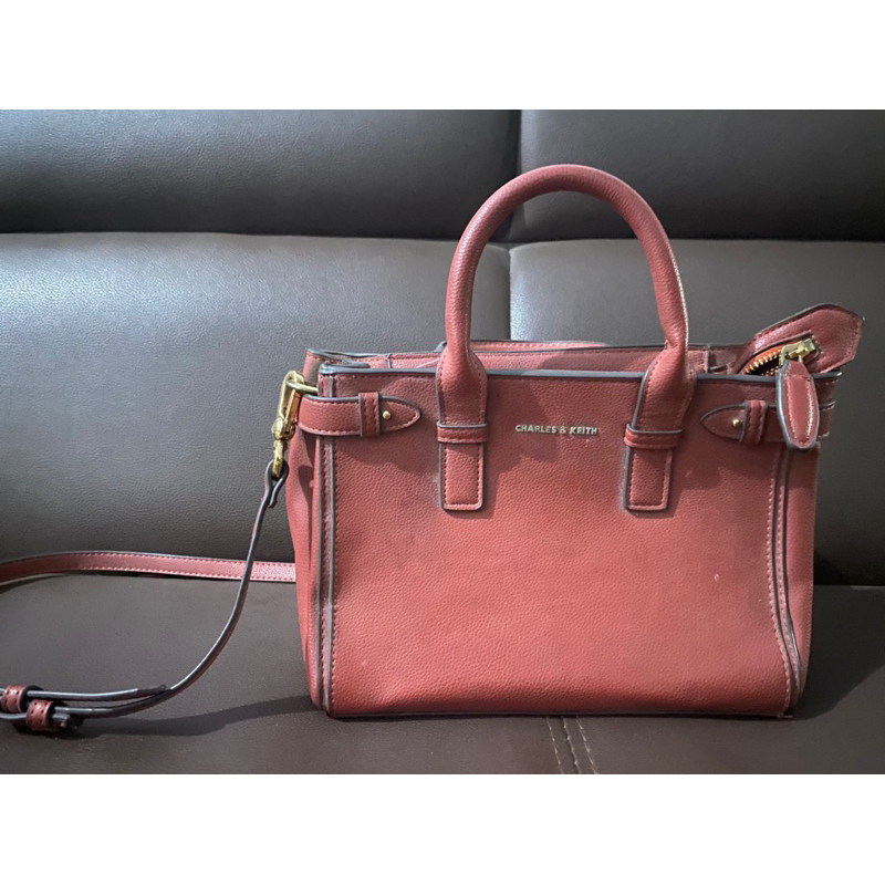 tas charles and keith preloved original 100%