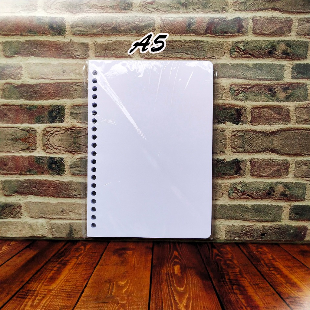 

Kertas Binder Plan Polos Tanpa Garis Ukuran A5 20ring Dan B5 26ring