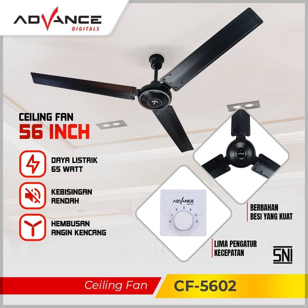 Ceiling Fan Advance Cf 5601/5602 / CF 5603 Kipas Angin Gantung Plafon Cf5601 - CF-5602 / Kipas Atap 