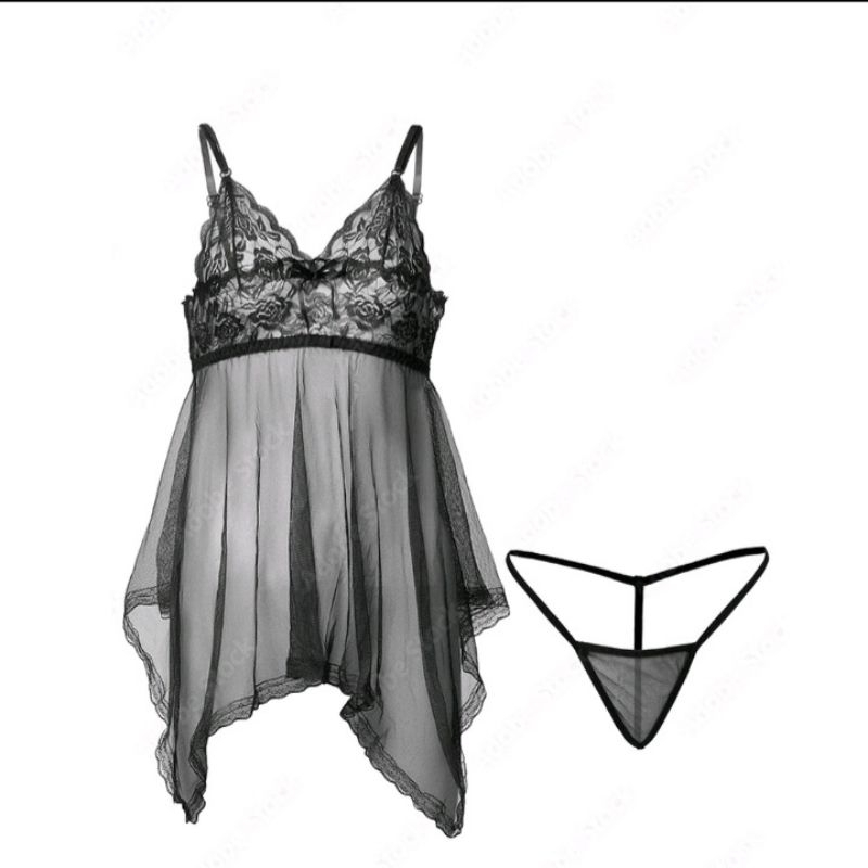 ORDELLASMD L004 Pakaian Tidur Wanita Fashion Dress Lingerie G String-7