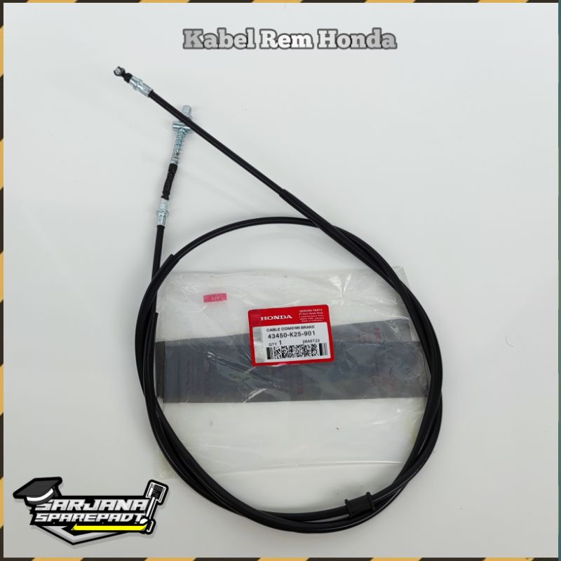 Kabel Tali Rem Brake Belakang Motor Honda 2012 - 1015 Beat Scoopy Spacy Fi