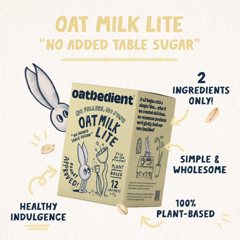 

Oatbedient Lite Oat Milk Powder Low Sugar Less Sugar Susu Non Dairy Vegan Vegetarian Singapura Mirip Oatside Oatmilk Singapore