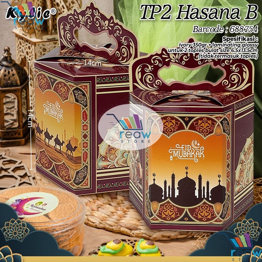 

TP2 Hasana B Kotak Kardus Box Toples Kue Idul Fitri Lebaran