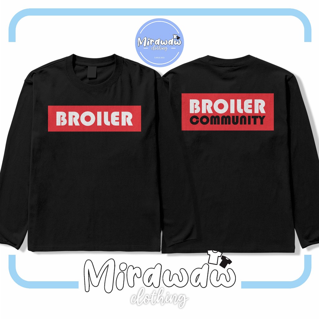 Kaos Broiler Community DB Lengan Panjang Baju Distro