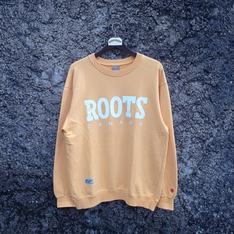 crewneck roots canada yelow second ( L to XL )