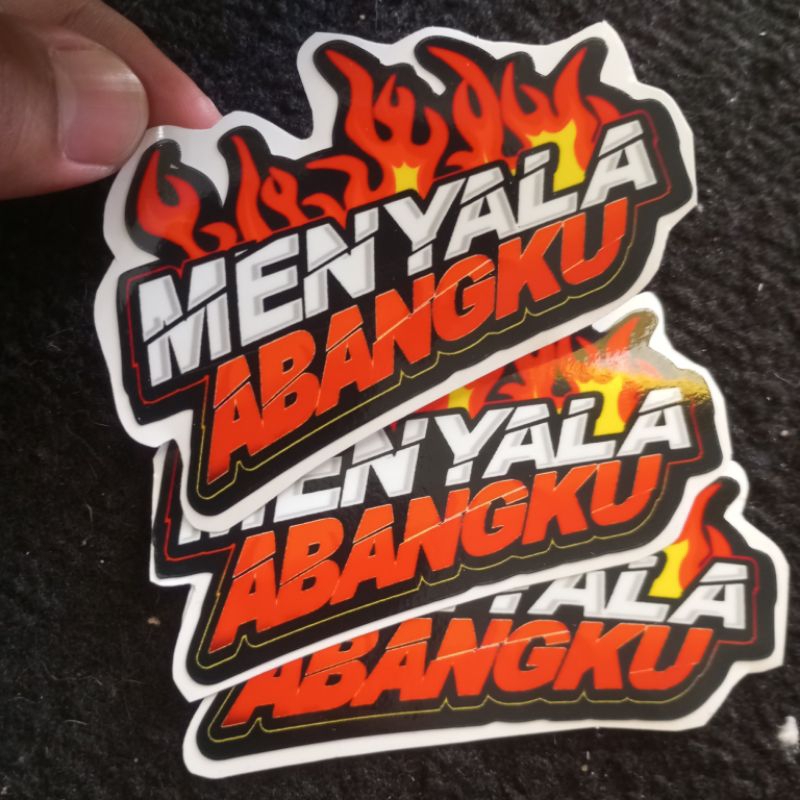 

Stiker menyala Abangku sepeda helm motor keren