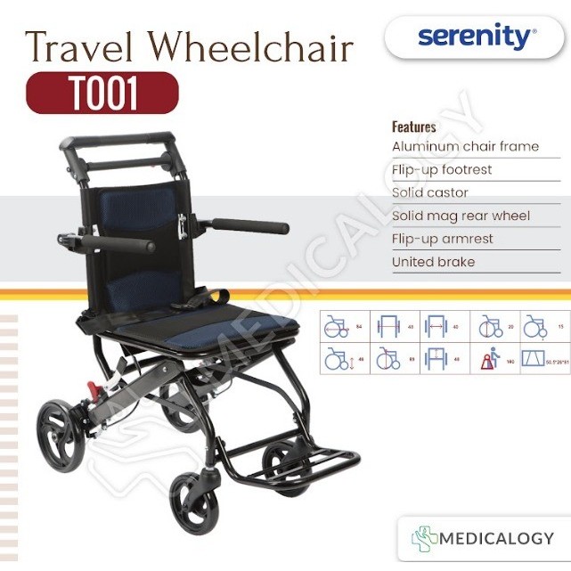 Kursi Roda Travelling Aluminium T001 Serenity