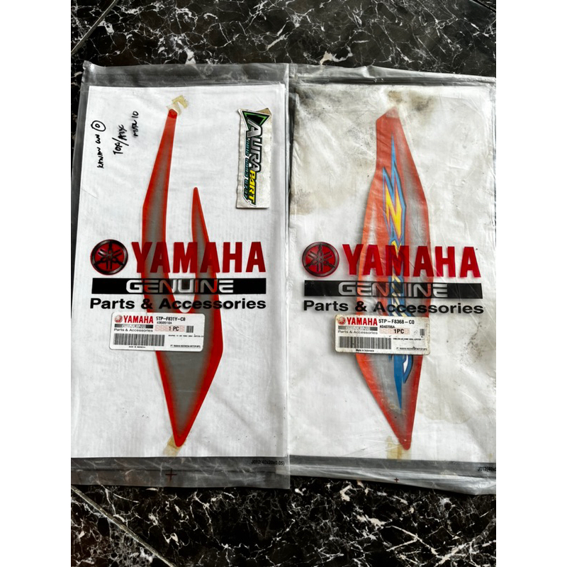 Sticker Striping Graphic Jupiter Z CW 2004 2005 Orange Silver VOM2 Original Asli Yamaha