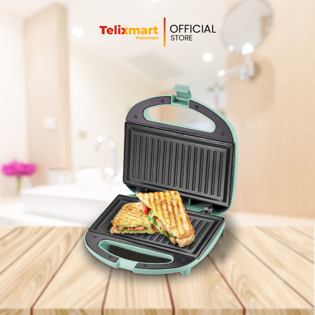 Pemanggang Roti Toaster Panggangan Roti Bakar listrik Alat Panggang Roti Sandwich Maker Toaster 750W