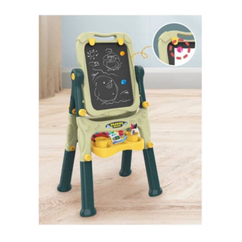 

Kiddy Star Set Easel Board 2in1 - Hijau