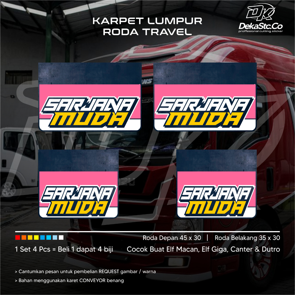 KARPET KARET KEPET LUMPUR RODA TRAVEL, ELF MACAN, ELF GIGA, DUTRO, CANTER, HIACE