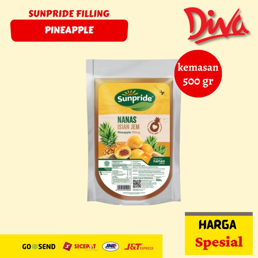 

Sunpride filling pineapple 500 gr / selai nanas nastar