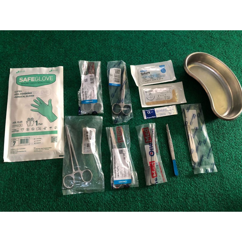 Minor Set / Hecting Set Nierbeken Paket B Lengkap Jual Hecting set lengkap (Minor Surgery Set / Sirk