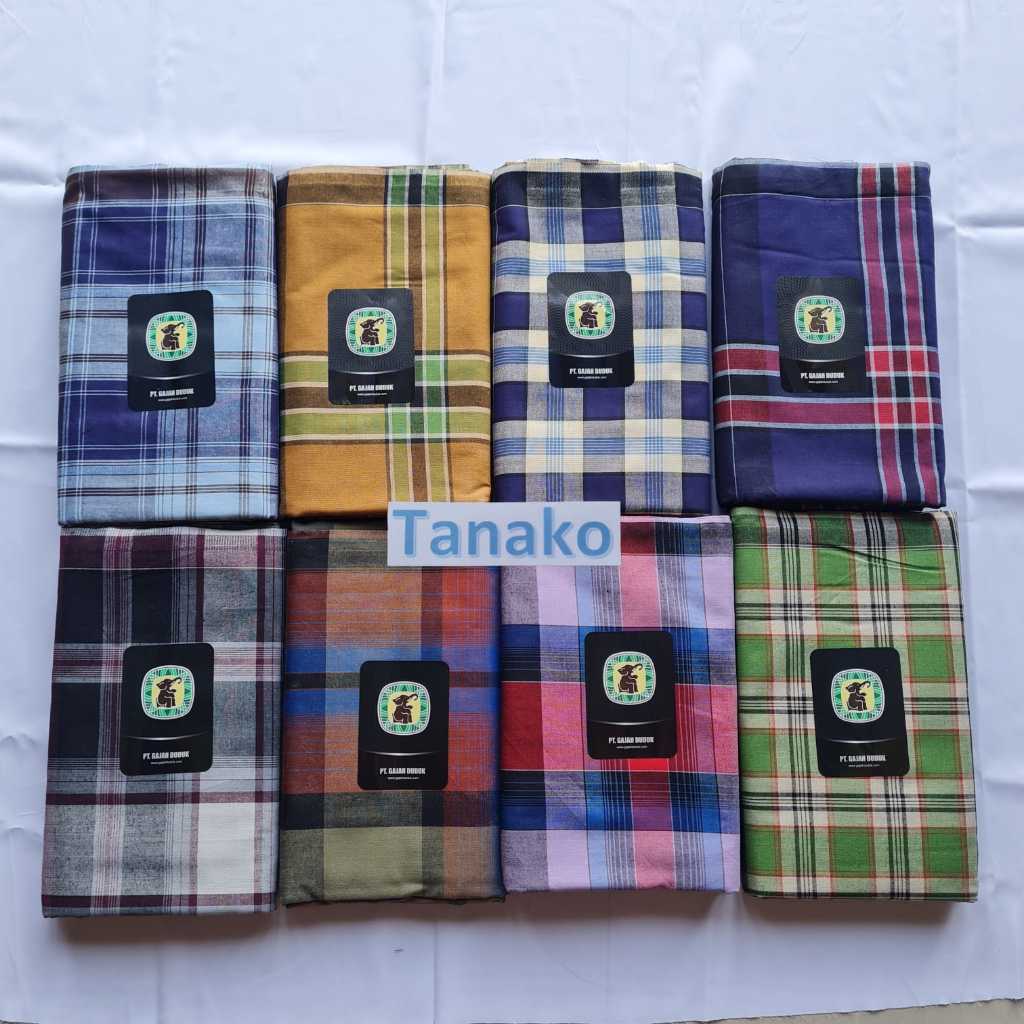 Sarung Gajah Duduk / Kain Sarung Pria Dewasa / Kain Sarung Gajah Duduk Mika bisa pilih motif sarung 