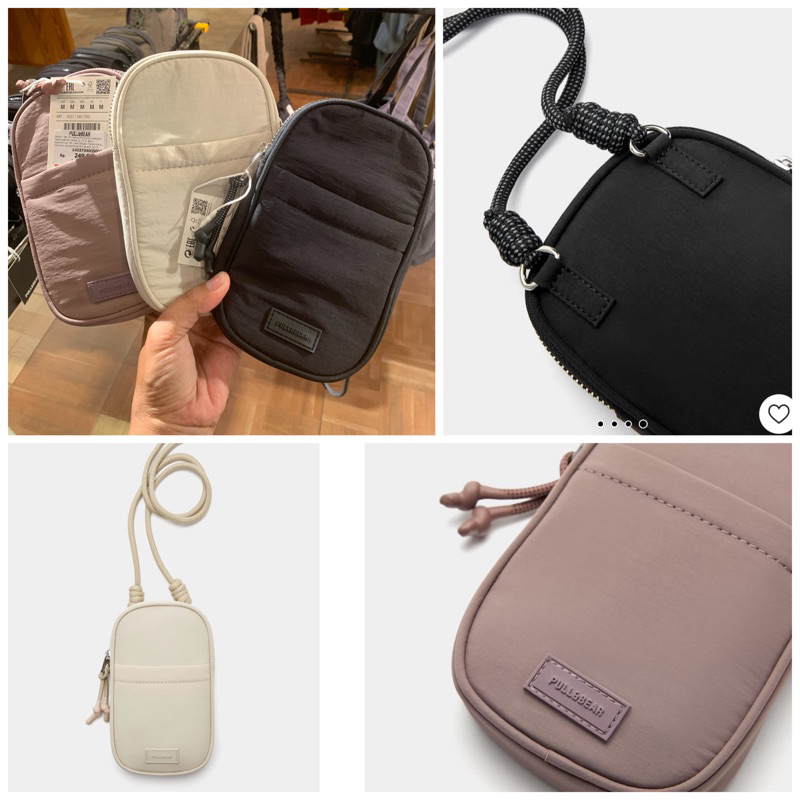pilihan tas hp selempang mini phone bag zrbra leopart stradivarius pullnbear new FREE PAPERBAG |jast