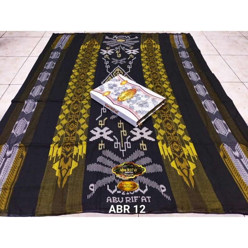 Sarung Abu Rif'at Bahan berkualitas || COD sarung murah Abu Rif'at Motif Kembang BHS