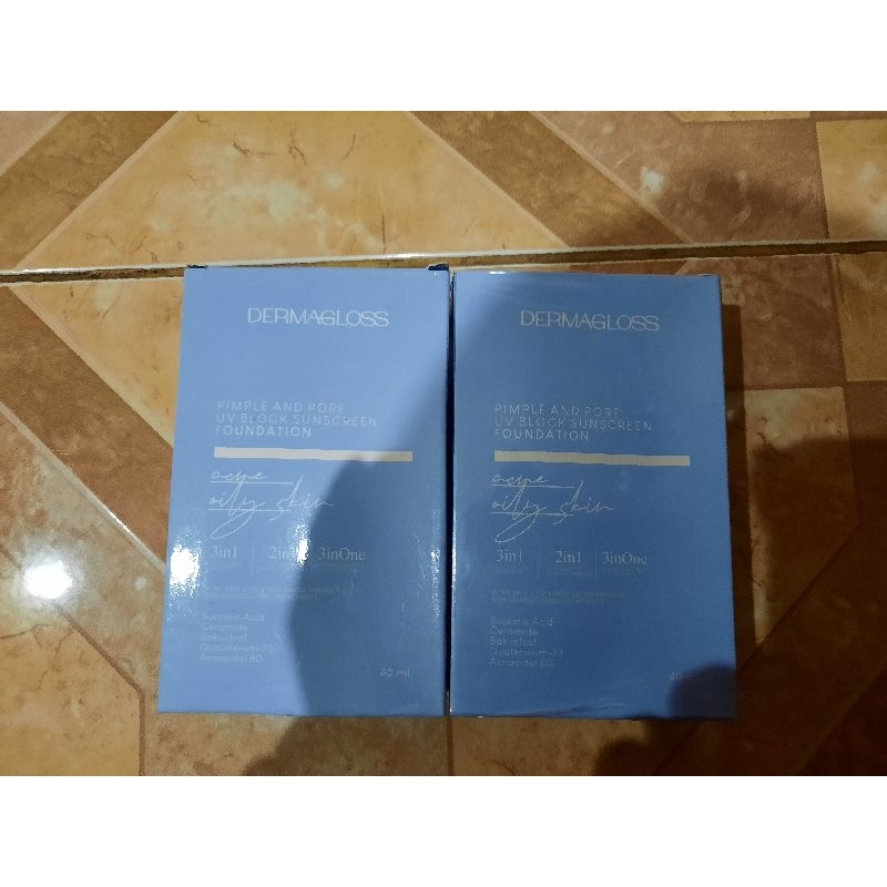 Dermagloss Pimple and Pore UV Block Sunscreen Foundation Original 100% "Bisa Pakai Voucher Shopee Vi